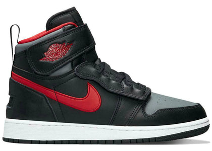 Jordan 1 High FlyEase Black Gym Red Smoke Grey (GS) - authentic Jordan sneakers