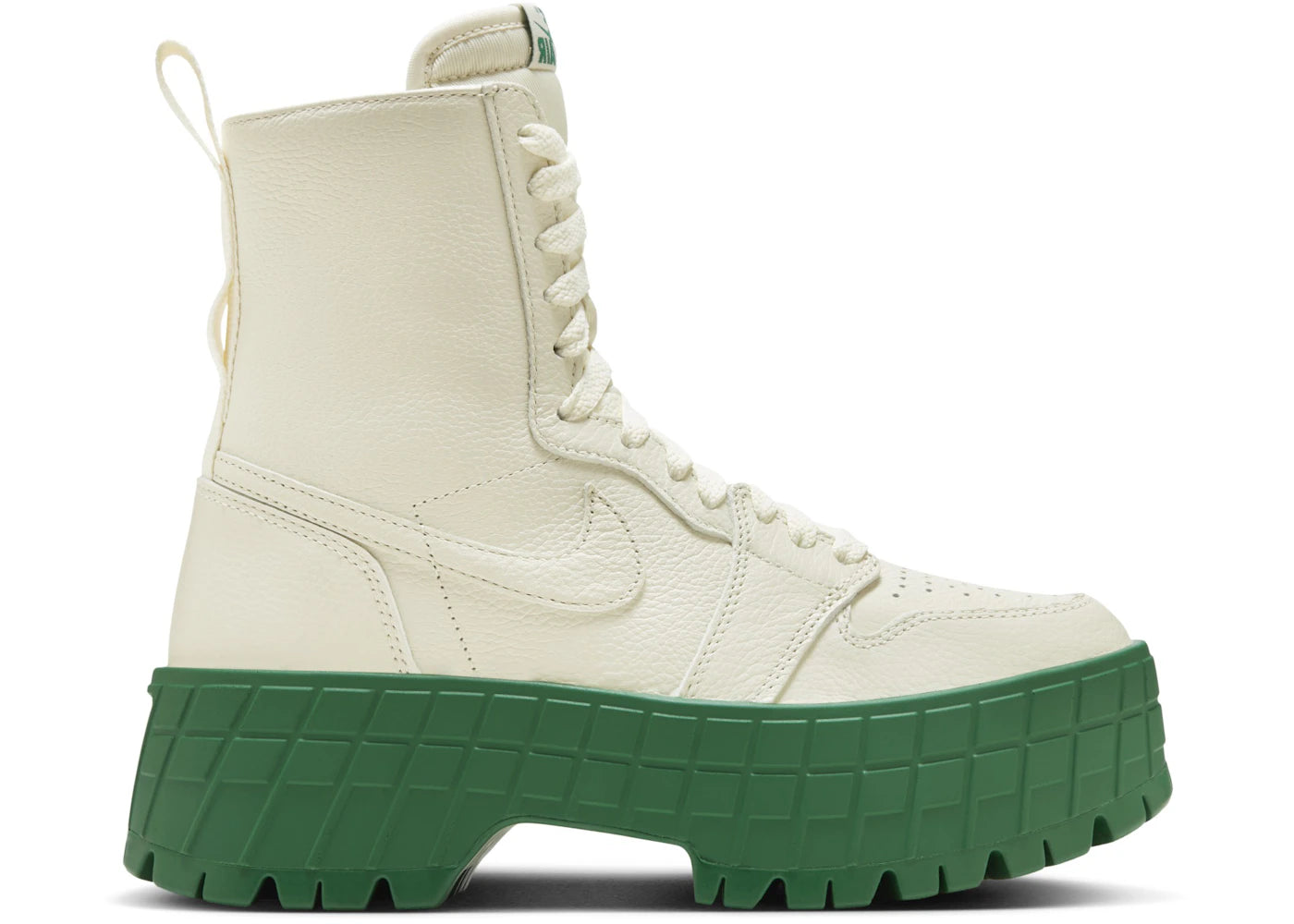 Jordan 1 High Brooklyn Coconut Milk Pine Green (Women's) - vue 360