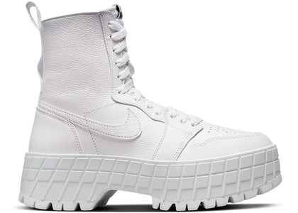 Jordan 1 High Brooklyn Triple White (Women's) - authentic Jordan sneakers