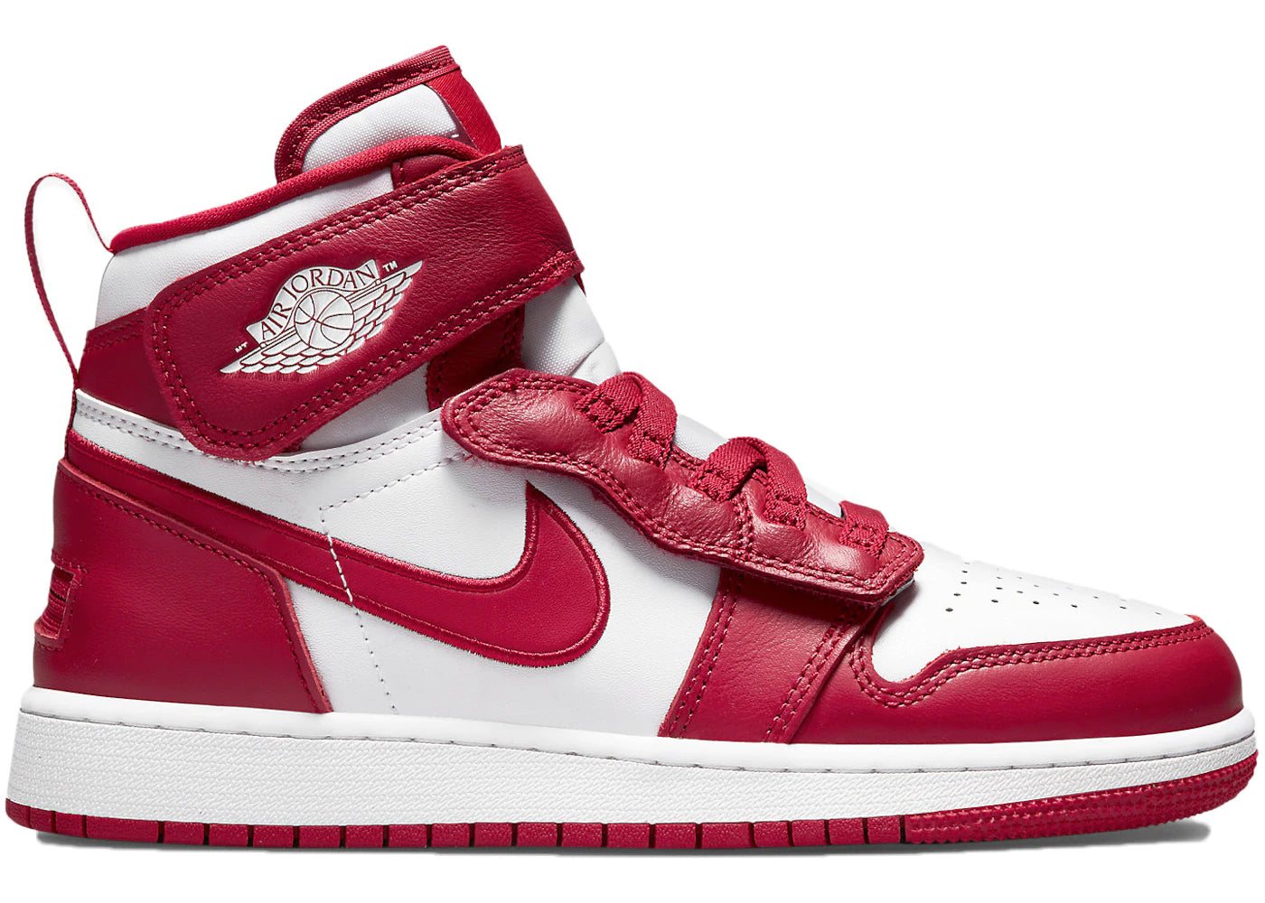 Jordan 1 High FlyEase Cardnial Red (GS) - vue 360