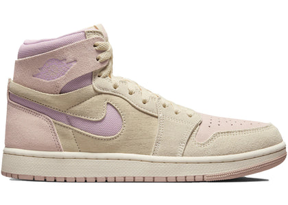 Jordan 1 High Zoom Air CMFT 2 Muslin Plum Chalk (Women's) - authentic Jordan sneakers
