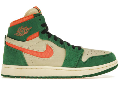 Jordan 1 High Zoom Air CMFT 2 Pine Green Orange Blaze (Women's) - authentic Jordan sneakers