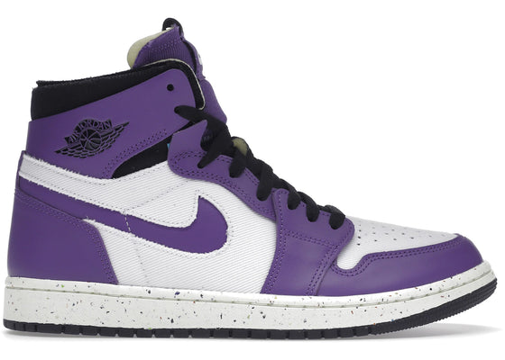 Jordan 1 High Zoom Air CMFT Crater Purple sneakers - authentic Jordan shoes