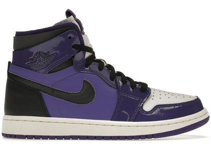 Jordan 1 High Zoom Air CMFT Purple Patent (Women's) - authentic Jordan sneakers