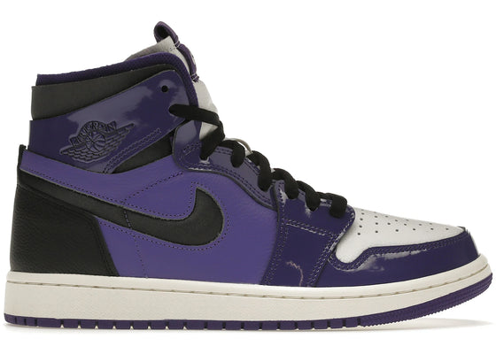 Jordan 1 High Zoom Air CMFT Purple Patent (Women's) sneakers - authentic Jordan shoes