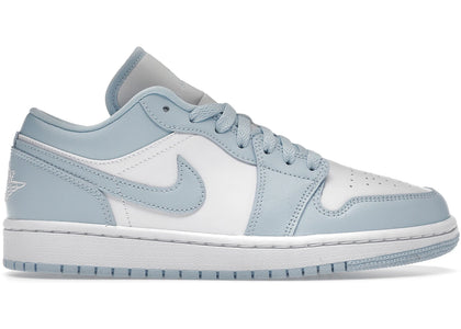 Jordan 1 Low White Ice Blue (Women's) sneakers - authentic Jordan shoes