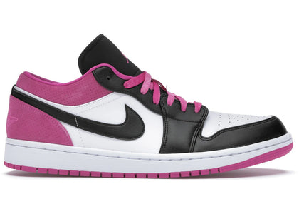 Jordan 1 Low Black Active Fuchsia sneakers - authentic Jordan shoes