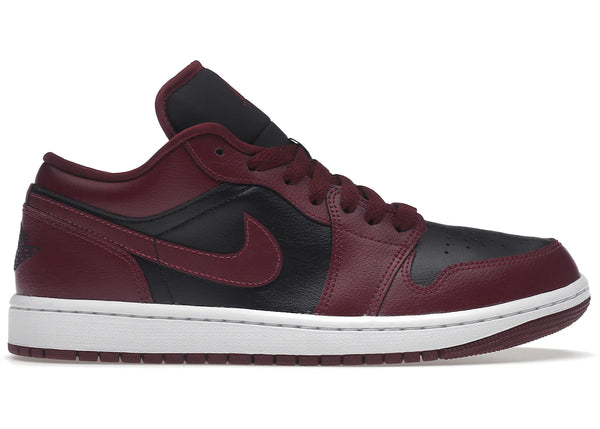 Jordan 1 Low Black Dark Beetroot (Women's) sneakers - authentic Jordan shoes