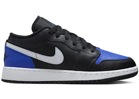 Jordan 1 Low Black Game Royal White (GS) - authentic Jordan sneakers
