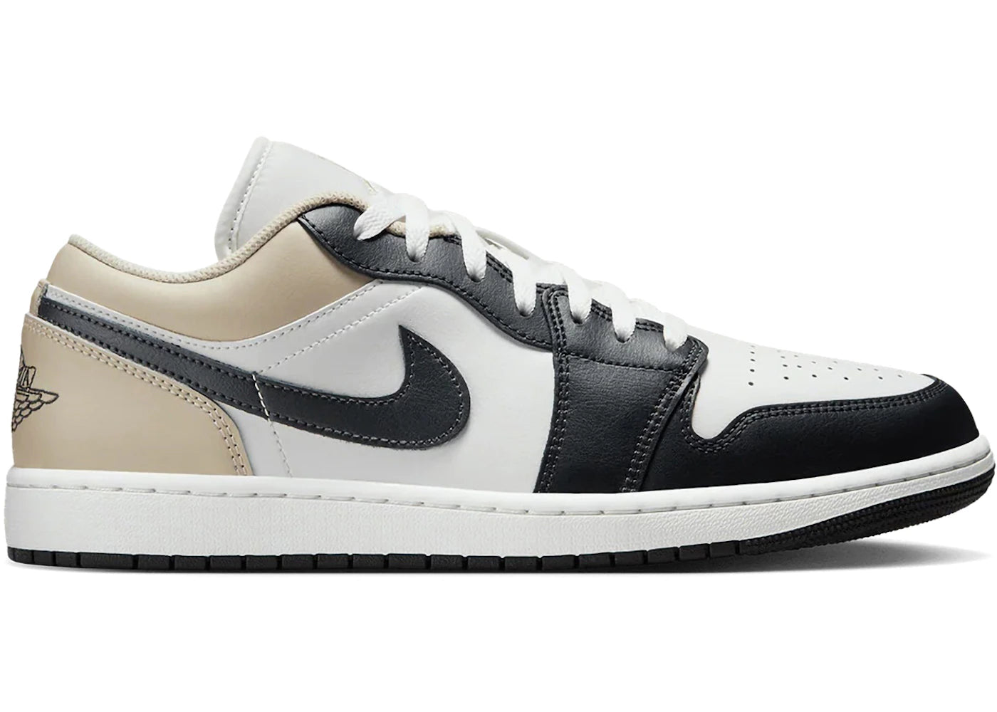 Jordan 1 Low Black Toe Rattan - vue 360