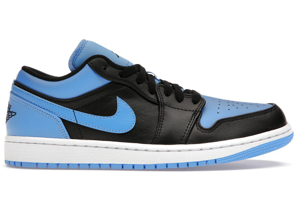 Jordan 1 Low Black University Blue sneakers - authentic Jordan shoes