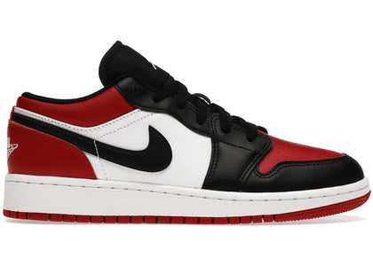 Jordan 1 Low Bred Toe (GS) sneakers - authentic Jordan shoes
