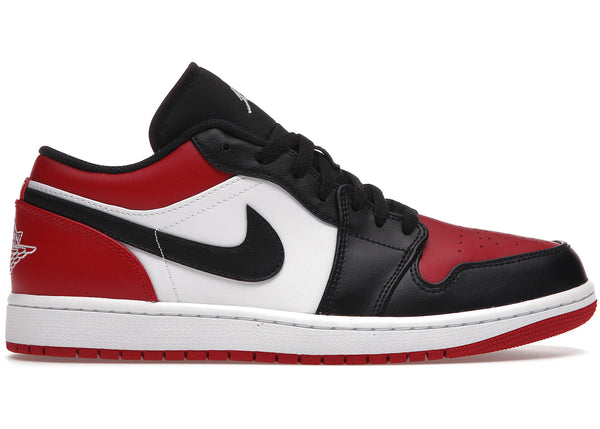 Jordan 1 Low Bred Toe sneakers - authentic streetwear shoes