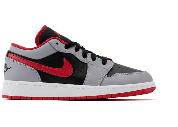 Jordan 1 Low Cement Fire Red (GS) sneakers - authentic Jordan shoes
