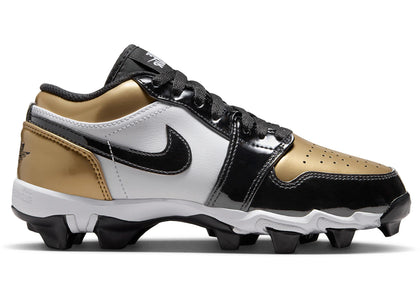 Jordan 1 Low Cleat Patent Gold Toe (GS) - authentic Jordan sneakers