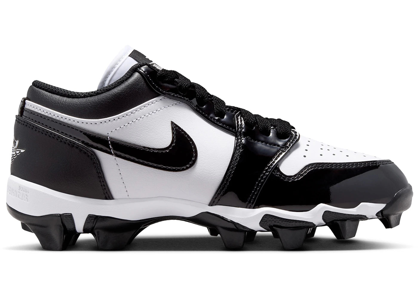 Jordan 1 Low Cleat Patent Panda (GS) - vue 360