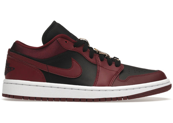 Jordan 1 Low Dark Beetroot Black (Women's) sneakers - authentic Jordan shoes