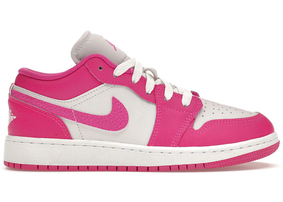 Jordan 1 Low Fire Pink (GS) sneakers - authentic Jordan shoes