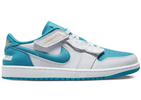 Jordan 1 Low FlyEase White Aquatone Celestial Gold