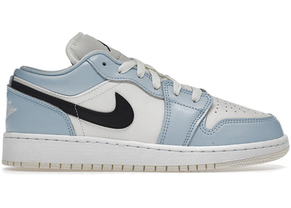 Jordan 1 Low Ice Blue Black (GS) % sneakers - authentic Jordan shoes