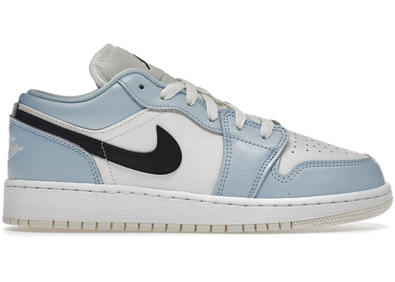 Jordan 1 Low Ice Blue Black (GS) % sneakers - authentic Jordan shoes