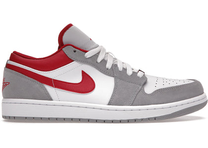 Jordan 1 Low SE Light Smoke Grey Gym Red - authentic Jordan sneakers