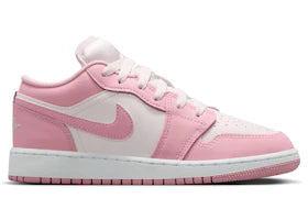 Jordan 1 Low Medium Soft Pink White (GS) - vue 360