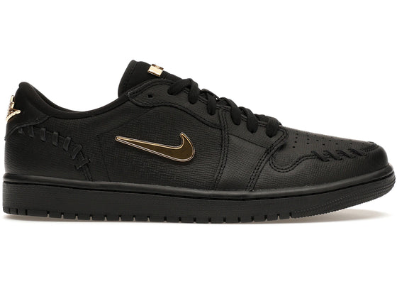 Jordan 1 Low Method of Make Black Metallic Gold (Women's) sneakers - authentic Jordan shoes
