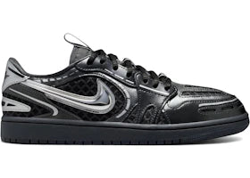 Jordan 1 Low Method of Make V3 Black Metallic Silver (Women's) - authentic Jordan sneakers
