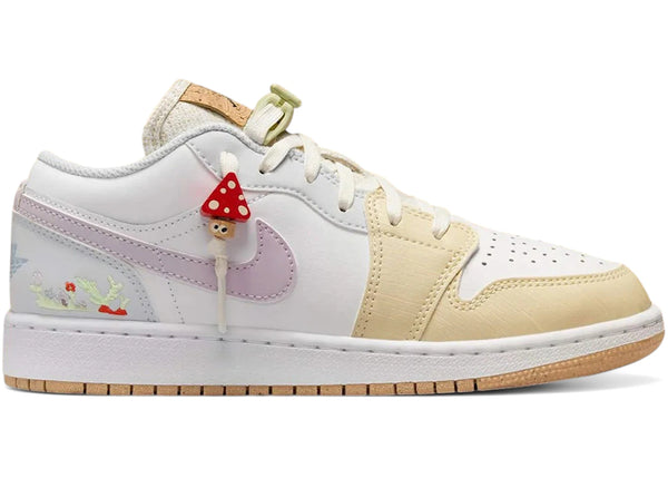 Jordan 1 Low Mushroom (GS) sneakers - authentic Jordan shoes