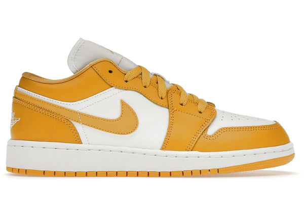 Jordan 1 Low White Pollen (GS) sneakers - authentic Jordan shoes
