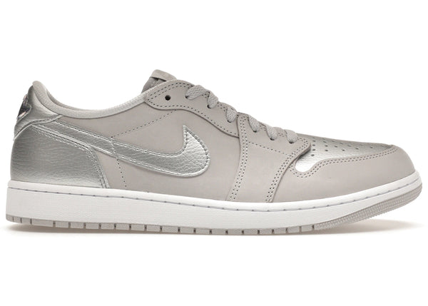 Jordan 1 Low OG Metallic Silver sneakers - authentic Jordan shoes