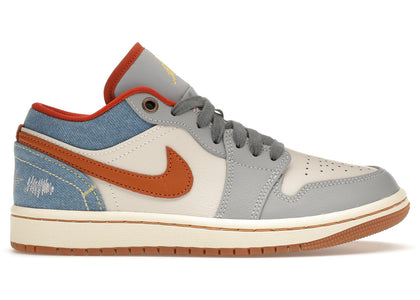 Jordan 1 Low Phantom Denim (Women's) - authentic Jordan sneakers