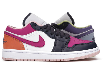 Jordan 1 Low Purple Magenta (Women's) - authentic Jordan sneakers