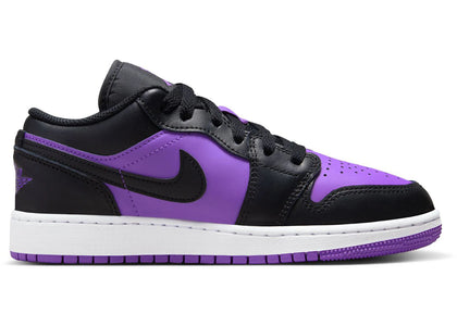 Jordan 1 Low Purple Venom (GS) - authentic Jordan sneakers