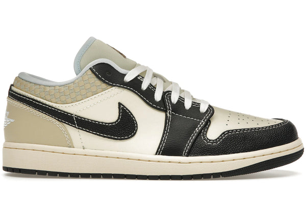 Jordan 1 Low SE Coconut Milk Black Muslin sneakers - authentic Jordan shoes
