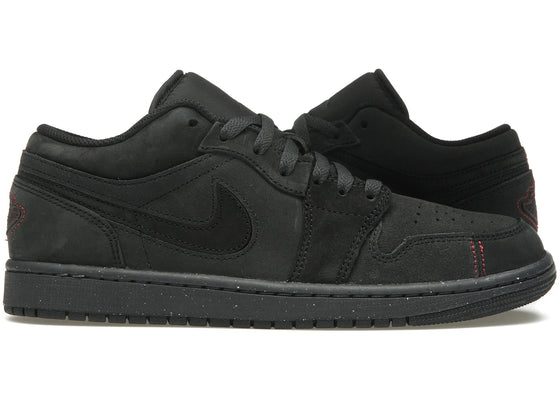 Jordan 1 Low SE Craft Dark Smoke Grey Varsity Red sneakers - authentic Jordan shoes