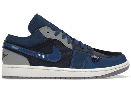 Jordan 1 Low SE Craft Obsidian French Blue Ashen Slate White - authentic Jordan sneakers