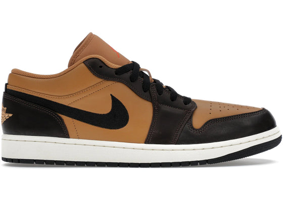 Jordan 1 Low SE Flax Baroque Brown sneakers - authentic Jordan shoes