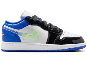 Jordan 1 Low SE Game Royal Black Bright Mango (GS) - vue 360