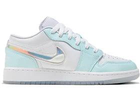 Jordan 1 Low SE Glacier Blue (GS) - vue 360