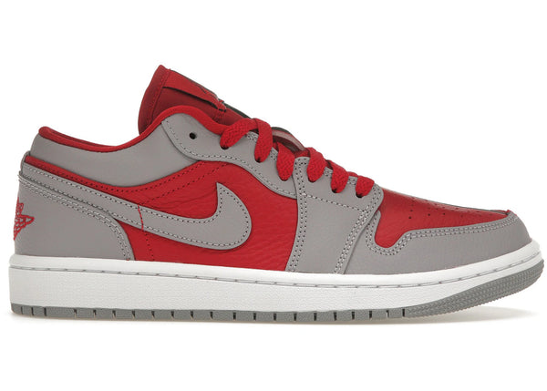 Jordan 1 Low SE Homage Split Gym Red Cement Grey (Women's) sneakers - authentic Jordan shoes