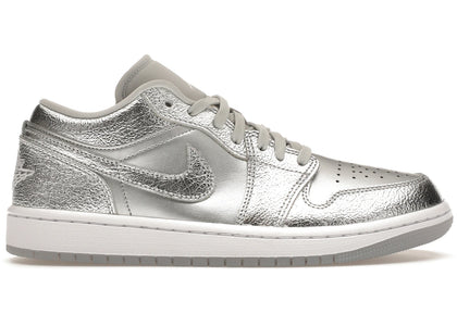 Jordan 1 Low SE Metallic Silver (Women's) - authentic Jordan sneakers