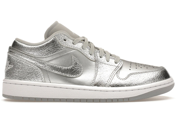 Jordan 1 Low SE Metallic Silver (Women's) sneakers - authentic Jordan shoes
