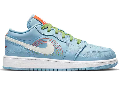 Jordan 1 Low SE Stitch (GS) - sneakers view 2