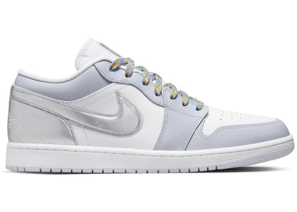 Jordan 1 Low SE Tear Away Silver - authentic Jordan sneakers