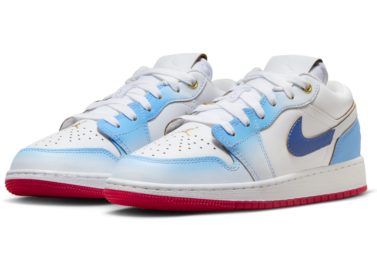 Jordan 1 Low SE University Blue Gradient (GS) - vue secondaire B