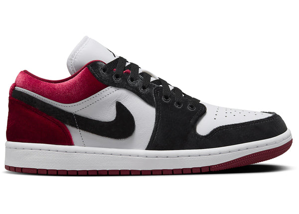 Jordan 1 Low SE Velvet Black Toe (Women's) sneakers - authentic Jordan shoes