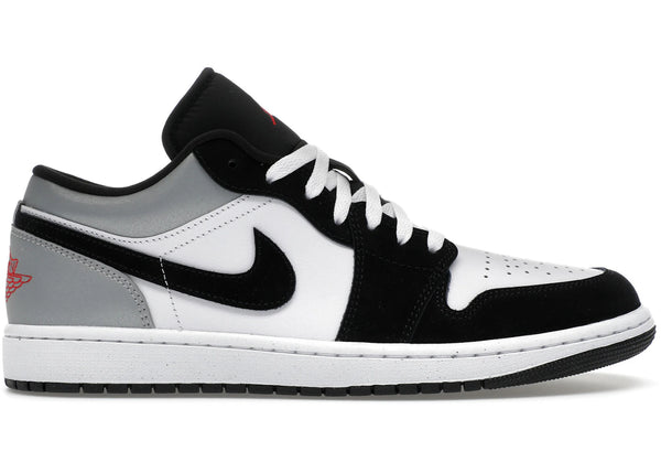 Jordan 1 Low SE White Fire Red Black Matte Silver sneakers - authentic Jordan shoes