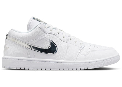 Jordan 1 Low SE White Metallic Silver (Women's) - authentic Jordan sneakers